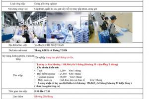 ĐƠN HÀNG TUYỂN DỤNG THÁNG 12